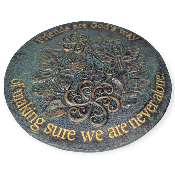 Roman Friends Garden Stepping Stone or Wall Hanging 9" Across NWT - Picture 3 of 11